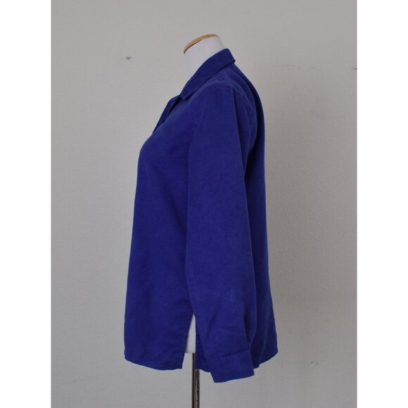 Vintage 90s Purple Polyester Shirt size 1 - Picture 2 of 10